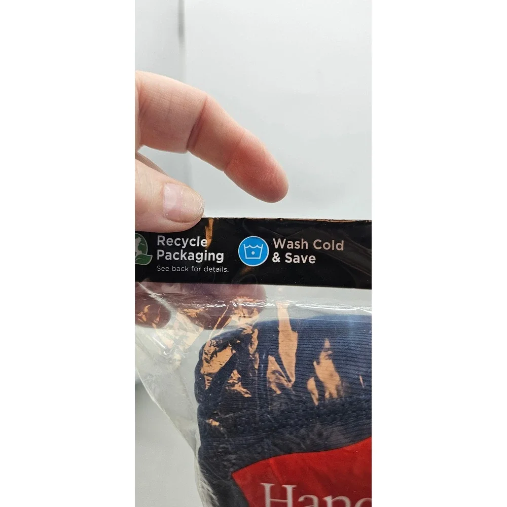 Hanes Mens 6 Pack Tagless Boxer Briefs XL Blue Gray Black 7460P6